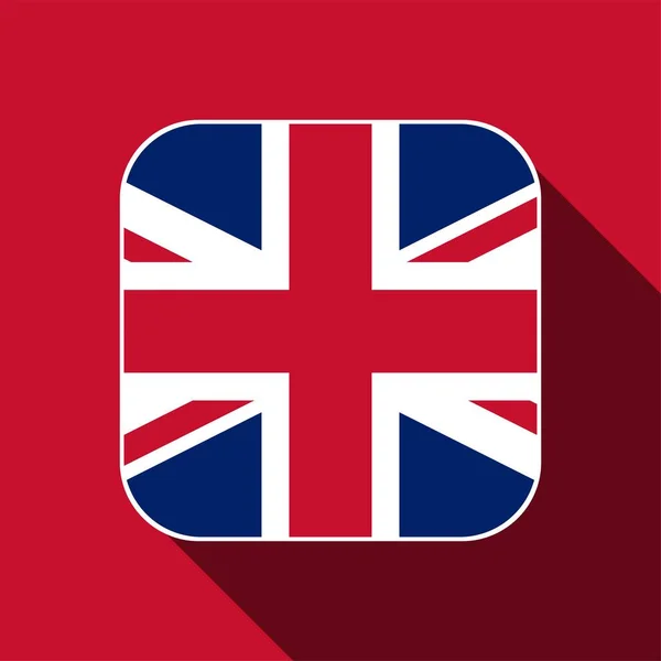 United Kingdom Flag Official Colors Vector Illustration — Vector de stock