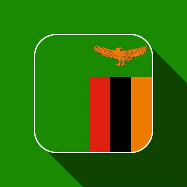 Zambia Flag Official Colors Vector Illustration — Stockový vektor