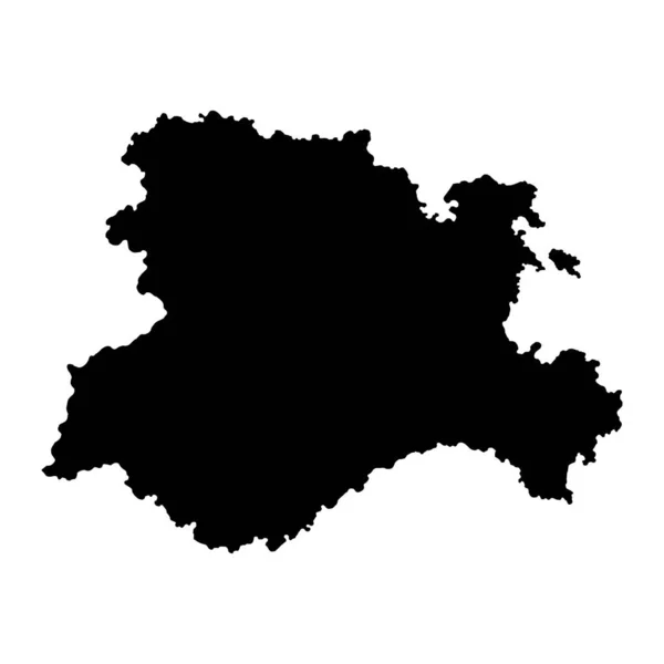 Castela Leão Mapa Região Espanha Ilustração Vetorial —  Vetores de Stock