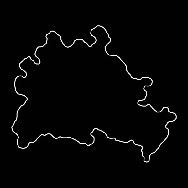 Mapa Berlín Región Ilustración Vectorial — Archivo Imágenes Vectoriales