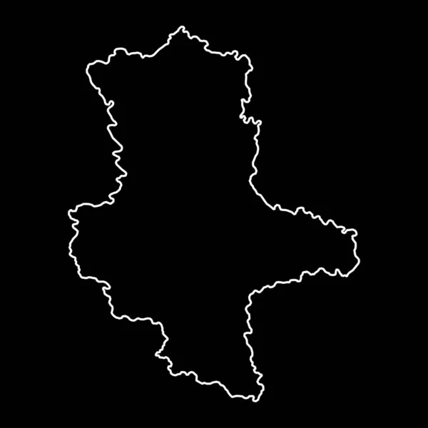 Saksonya Anhalt Eyalet Haritası Vektör Illüstrasyonu — Stok Vektör
