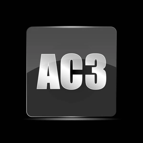 Ac3文件图标 平面设计风格 — 图库矢量图片