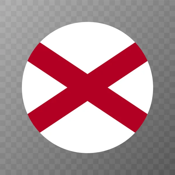 Alabama State Flag Vector Illustration — Wektor stockowy