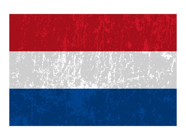 Nederlandse Vlag Officiële Kleuren Proportie Vectorillustratie — Stockvector