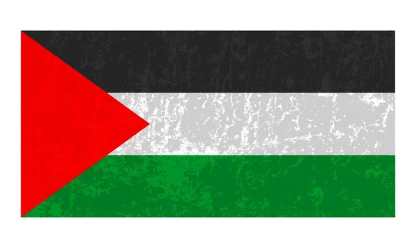 Palestine Flag Official Colors Proportion Vector Illustration — Stockvector