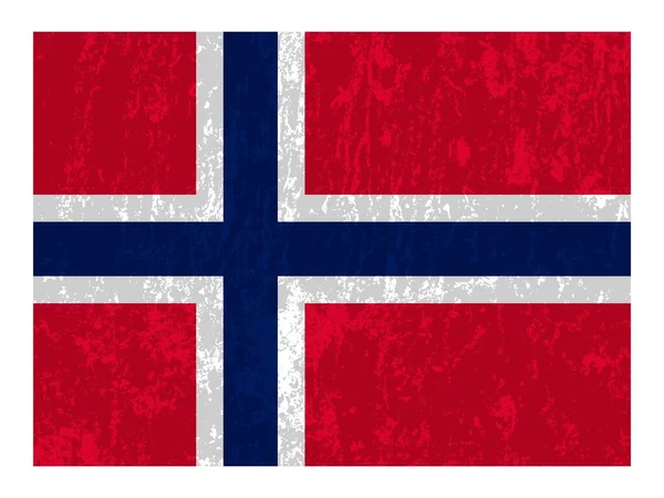 Norway Flag Official Colors Proportion Vector Illustration — Vector de stock