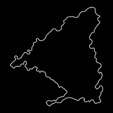 Madrid haritası, İspanya bölgesi. Vektör illüstrasyonu.