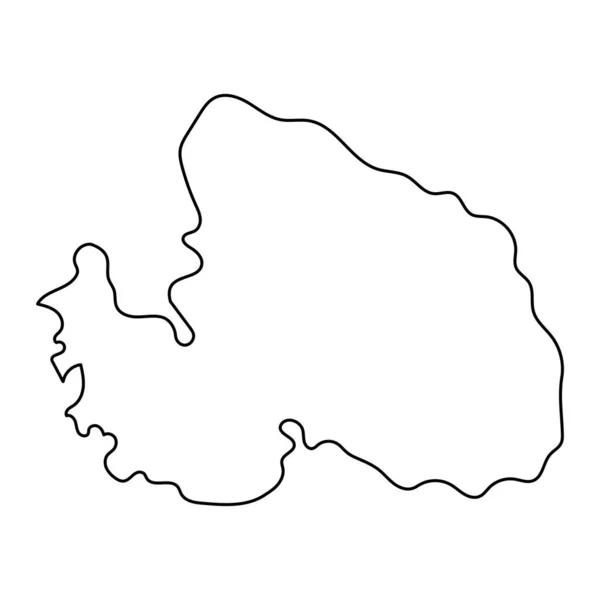 Mapa Isla Irabu Ilustración Vectorial — Vector de stock