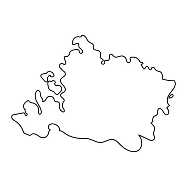 Mapa Isla Iriomote Ilustración Vectorial — Vector de stock