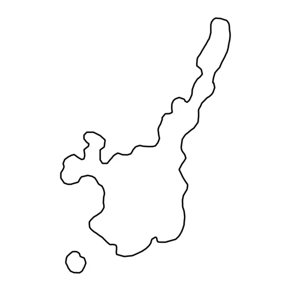 石垣島地図 ベクターイラスト — ストックベクタ