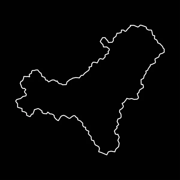 Hierro Adası Haritası Spanya Bölgesi Vektör Illüstrasyonu — Stok Vektör
