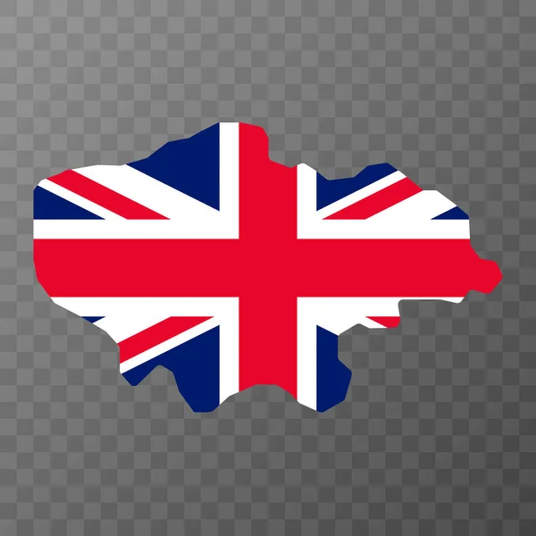Londoni Térkép Anglia Egyesült Királyság Térképe Vektorillusztráció — Stock Vector