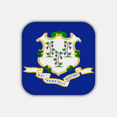 Connecticut state flag. Vector illustration.