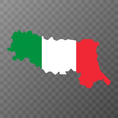 Emilia Romagna Map. Region of Italy. Vector illustration.