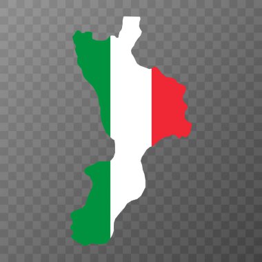 Calabria Map. Region of Italy. Vector illustration.