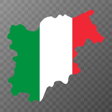 Trentino Alto Adige Map. Region of Italy. Vector illustration.