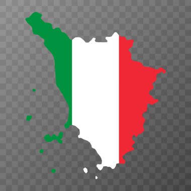 Tuscany Map. Region of Italy. Vector illustration.