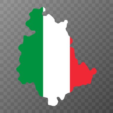 Umbria Map. Region of Italy. Vector illustration.