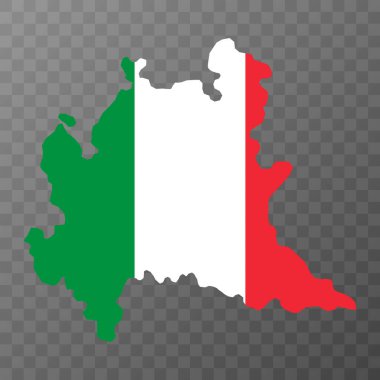 Lombardy Map. Region of Italy. Vector illustration.