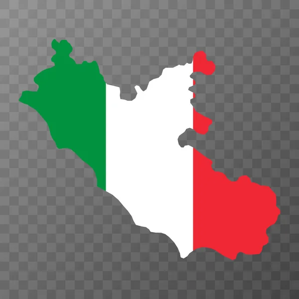 Lazio Map Region Italy Vector Illustration — Stock vektor