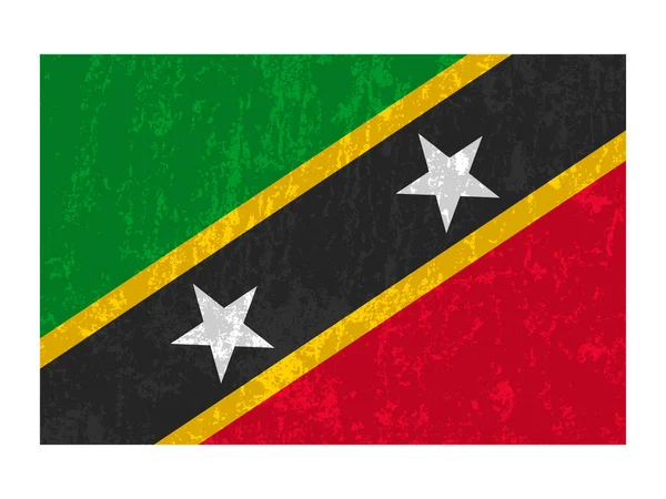 Saint Kitts Nevis Flag Official Colors Proportion Vector Illustration — Wektor stockowy