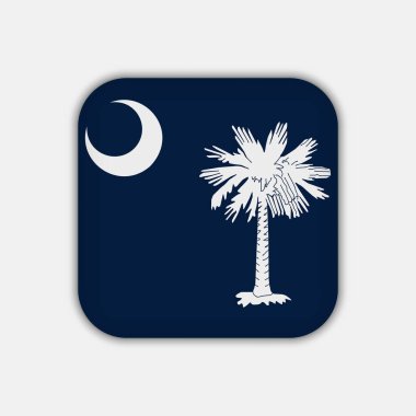 South Carolina state flag. Vector illustration.