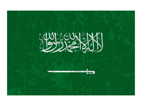 Saudi Arabia Flag Official Colors Proportion Vector Illustration — Archivo Imágenes Vectoriales