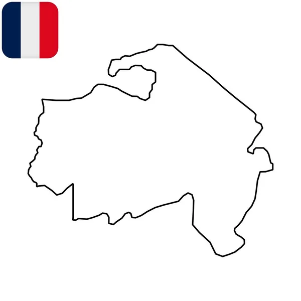 Paris Petite Couronne Map Val Marne França Ilustração Vetorial — Vetor de Stock