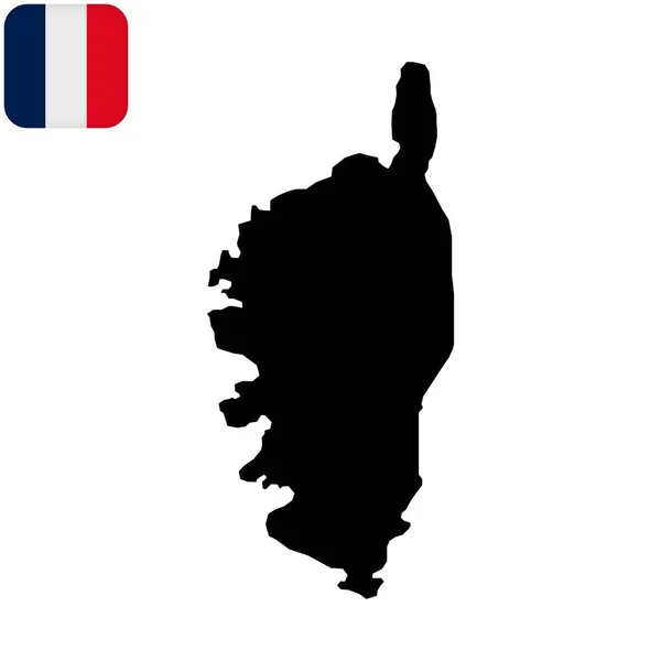 Mapa Dos Corsos Região França Ilustração Vetorial —  Vetores de Stock