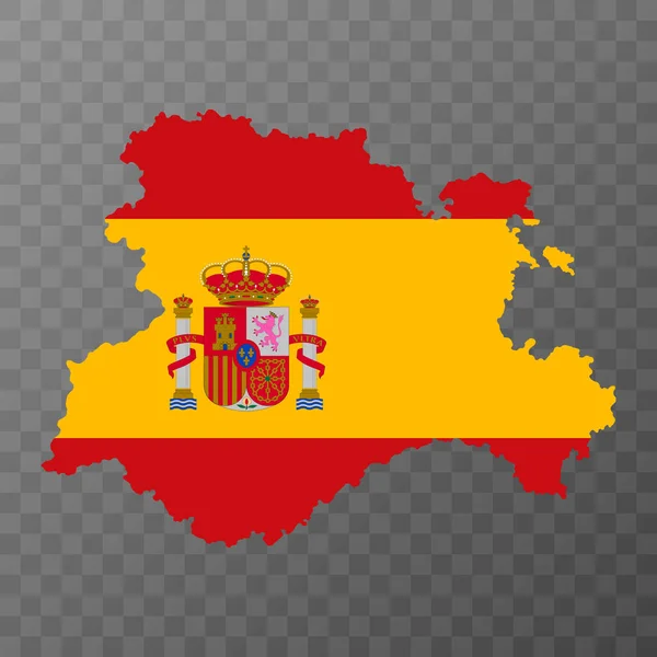 Castilië Leon Kaart Spanje Regio Vectorillustratie — Stockvector