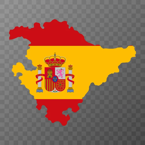 Baskisk Karta Spanien Vektorillustration — Stock vektor