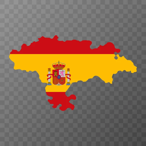 Kantabrien Karta Spanien Region Vektorillustration — Stock vektor