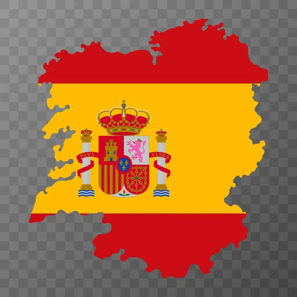 Galicien Karta Spanien Region Vektorillustration — Stock vektor