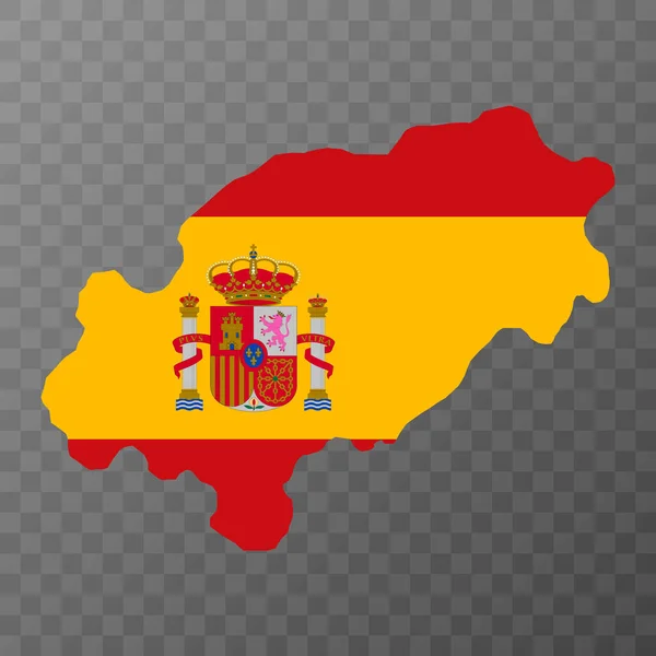 Carte Ibiza Espagne Illustration Vectorielle — Image vectorielle