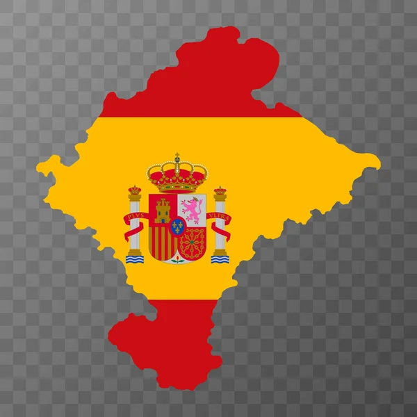Navarra Térkép Spanyolország Régió Vektorillusztráció — Stock Vector