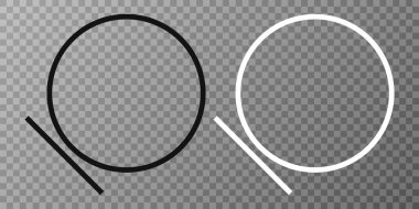 Kısa döngü simgesi, vektör illüstrasyonu, düz tasarım