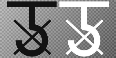 Kırılgan paket simgesi, dikkatli ve teslimat etiketi ile halledin. Vektör.