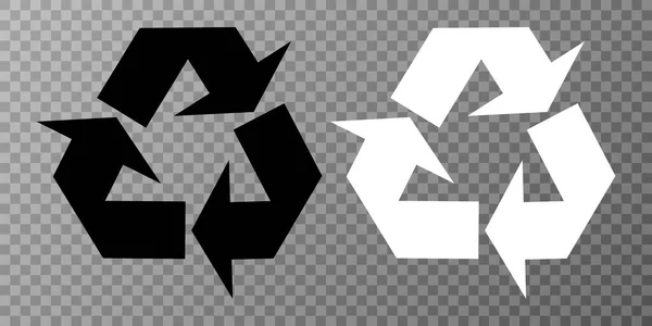 Reciclar Símbolo Icono Reciclaje Triangular — Vector de stock