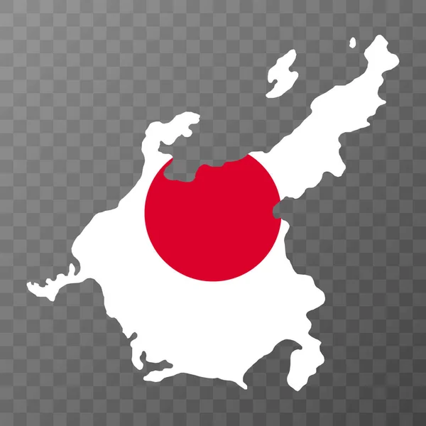 Chubu Mapa Japón Región Ilustración Vectorial — Vector de stock