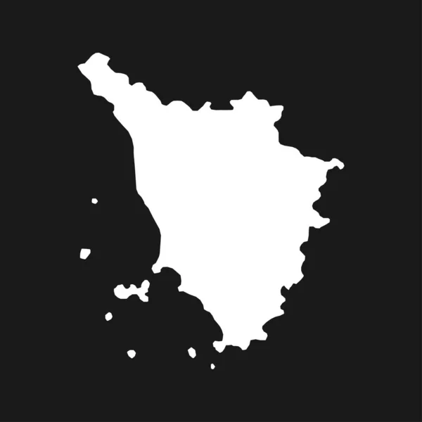 Χάρτης Τοσκάνης Περιφέρεια Της Ιταλίας Εικονογράφηση Διανύσματος — Διανυσματικό Αρχείο