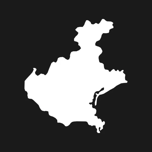 Veneto Map Region Italy Vector Illustration — ストックベクタ