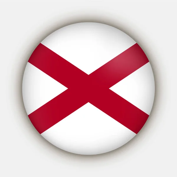 Державний Прапор Алабами Приклад Вектора — стоковий вектор