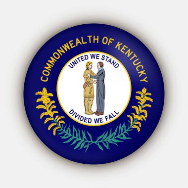 Kentucky state flag. Vector illustration.