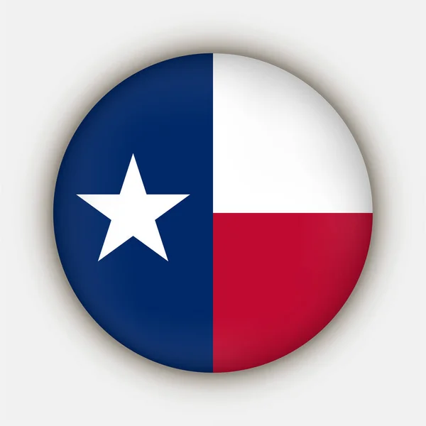 テキサス州の州旗 ベクトル図 — ストックベクタ