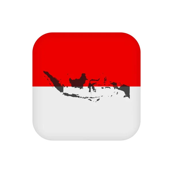 Indonesia Flag Official Colors Vector Illustration — Stockvector