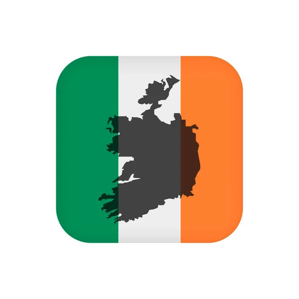 Ireland Flag Official Colors Vector Illustration — Stock vektor