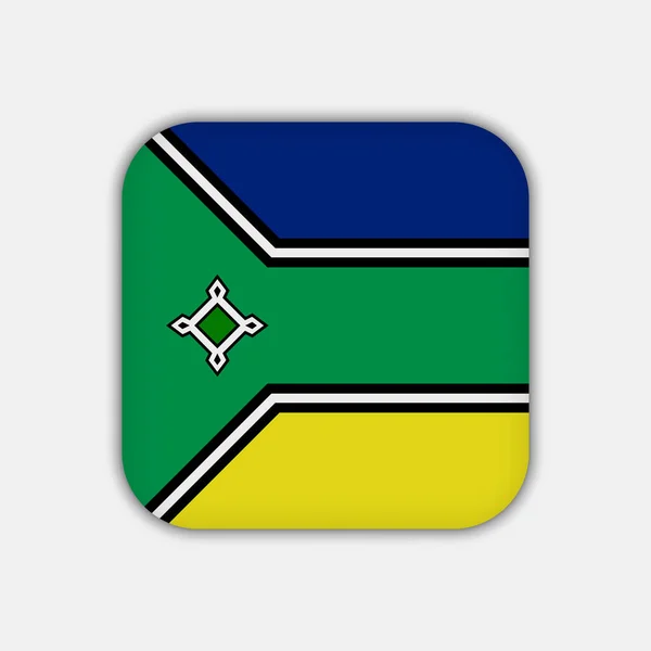 Amapa Flag Staat Van Brazilië Vector Illustratie — Stockvector