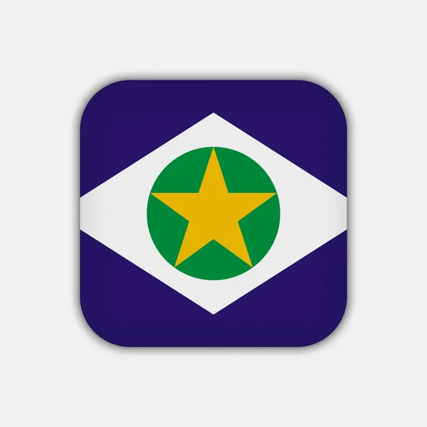 Флаг Мату Гросу Штат Бразилия Векторная Миграция — стоковый вектор