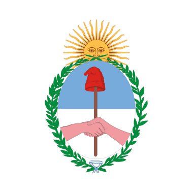 Jujuy bayrağı. Arjantin Eyaletleri. Vektör İllüstrasyonu.