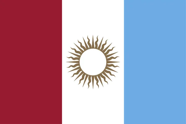 Cordoba Flag Argentina Provinces Vector Illustration — Stock Vector